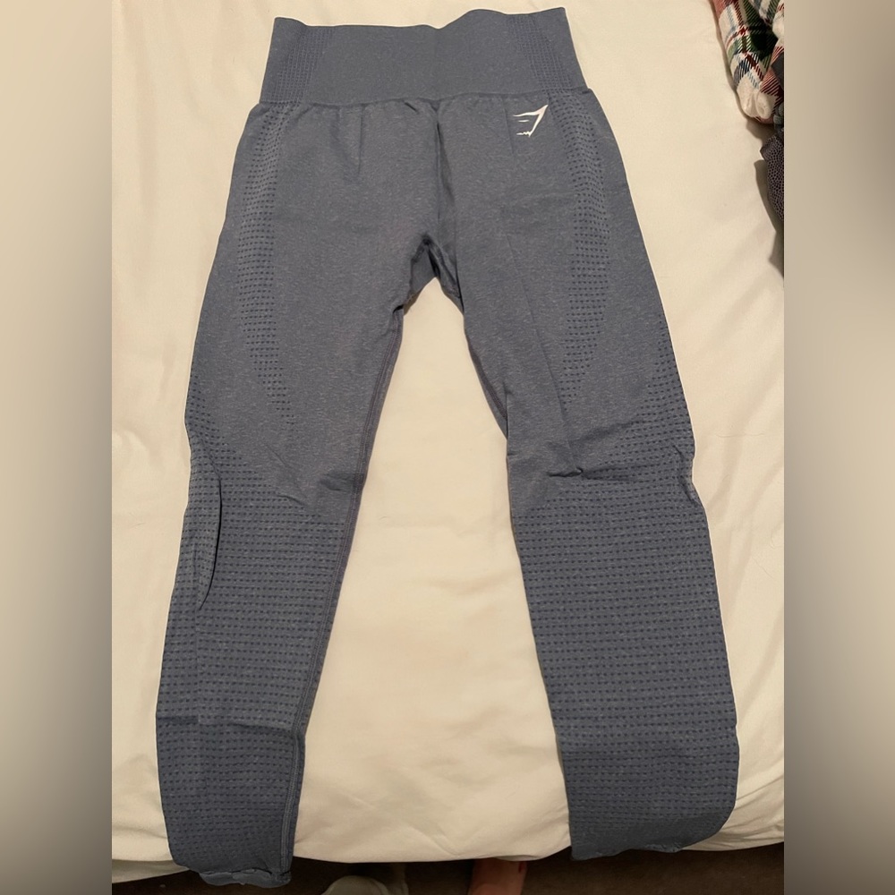 Blue Gymshark Seamless Leggings